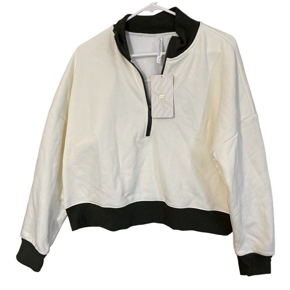 NWT Fabletics Large Catarina Mock Neck Half Zip Pullover 1/2 Zip Fleece $80